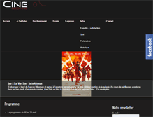 Tablet Screenshot of cine-gedinne.be